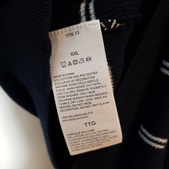 NWT Men's Nautica Navtech Striped Sweater, Sz XXL - Picture 7 of 7